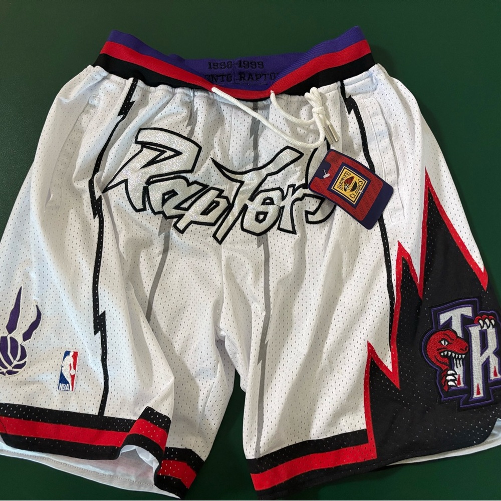 Athletic White and Black Shorts